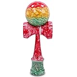 Kaleb USA Full Rasta Red Yellow Green Marble Kendama And Extra String