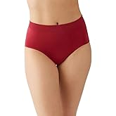 Wacoal Women's B-Smooth Seamless Full Coverage Brief Panty, 838175 Underwear, Regina Red, X-Large