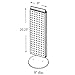 Azar Displays 700509-BLK Pegboard Two-Sided Non-Revolving Counter Display, Black Solid Color