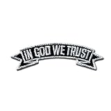 Bastion Tactical Combat Badge Military Hook and Loop Badge Embroidered Morale Patch - In God We Trust BNW