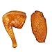 HUELE 6pcs Artificial Food Fake Chicken Wings and Legs for Kitchen Home Party Decoration Market Display Photography Props Kids Play Food Toy