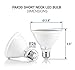 Hyperikon PAR30 Short Neck LED Bulb, Dimmable, 10W (65W Equivalent), 3000K (Soft White Glow) 820 lm, CRI 90+, Flood Bulb, Medium Base (E26), UL & ENERGY STAR - Great for Kitchen, Bedrooms (6 Pack)