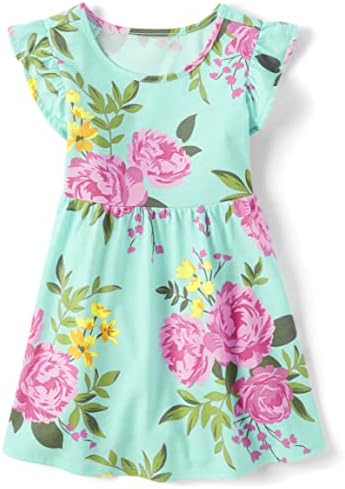 carters green floral dress Carter's baby girl tropical floral sleeveless dress 12M Green