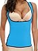 LAZAWG Womens Slimming Sweat Vest Hot Neoprene Shirt Body Shapers for Weight Loss Blue XXX-Large