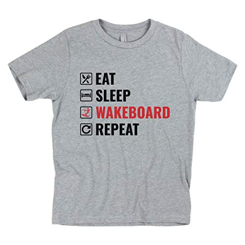 Wakeboarding Shirt - Eat Sleep Wakeboard Repeat - Kids T Shirt - Wakeboarder Shirt - Lake Life Wakeboard Gift