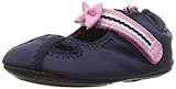 Robeez Girls' Wave Catcher Sandal, Navy, 12-18 Months M US Infant