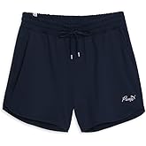 PUMA Womens Live in Poly 6 Inch Shorts Plus Casual Bottoms Casual - Black