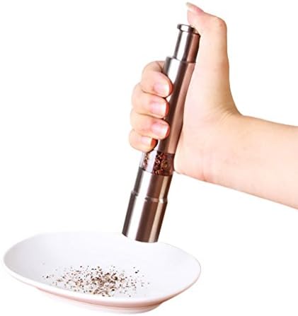 スパイスミル ペッパーミル ソルトミル 岩塩 胡椒挽き ステンレス製 プッシュ式 片手で挽ける 電源不要 水洗い シンプル キッチン用品 調理器具 調味料入れ 便利 家庭用 業務用