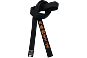 Shotokan Karate Black Belt Embroidery Japanese Martial Arts Sports Junior Club Polyester Decorations Width 4cm
