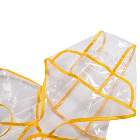 Victory-eu Raincoat Transparent Clear PVC Raincoat Summer Raincoat Fashion Raincoat Waterproof Jacket Poncho Free Size,Perfect for Hiking Camping