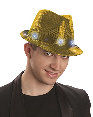 gold fedora hat