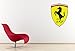West Mountain Inc Ferrari Logo Wall Decal Sticker (Large: 24