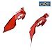 EAG JK Front Inner Fender Kit Sheet Metal Red 4PCS with Logo Cut Fit for 07-18 Jeep Wrangler JK