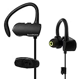 SoundPEATS Bluetooth Headphones Sport Wireless Earbuds Stereo Earphones with Mic (Bluetooth 4.1, aptx, Secure Ear Hooks Design, 6 Hours Play Time, Upgraded Version) - Q9A +