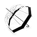 LAVIEVERT Bubble Umbrella Birdcage Clear Umbrella with Black Border