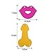 Yosmi Same Pines Forever Banner&Penis Lip Banner For Girly night Hen night Hen party Bridal Bachelorette/Bachelor Party Decorations(Gold Glitter Rose Red)