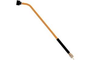 Dramm ColorMark Soft Rain Watering Spray Wand – 30” Long, ORange – Lightweight & Durable with 8" Foam Grip and Brass Shut-Off Valve – Ideal for Hanging Baskets, Planters, Gardens, Shrubs & Seedbeds