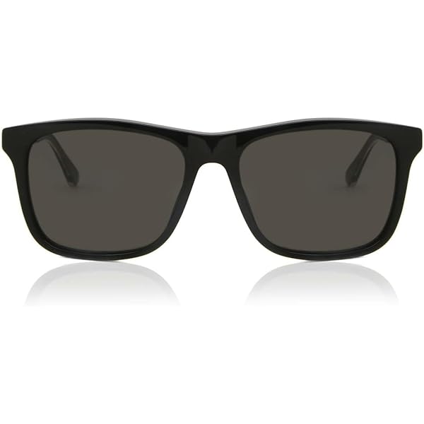 Gucci Rectangular Sunglasses GG0381S 007 Black Polarized