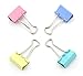 Set of 60 - ZICOME Cute Lovely Spring-Loaded File Organizer Paper Holder Metal Binder Clips, Assorted Colors
