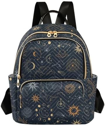 Sletend Constellation Stars Mini Backpack Fashion Backpack Purse for Women,Handbag Shoulder Bag Casual Daypack, Ladies Gift for College Work (M) : Clothing, Shoes & Jewelry