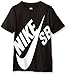 Nike Boys SB Logo T-Shirt Big Boys 8-20 (L (12-13 Years), Black/White)