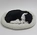 Signstek Breathing Sleeping Plush Kitty Cat Pet Black & White Shorthair