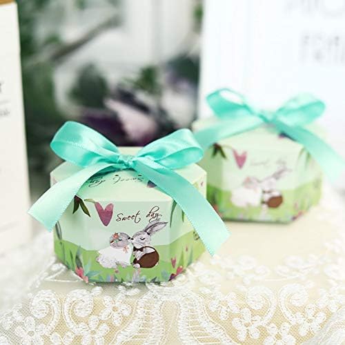 shengo 30pcs Childrens Day Candy Boxes, Party Favors Gift Paper Boxes with Ribbons Cute Treat Gift Packing Bags for Wedding Kids Birthday Baby Shower Christmas Decor