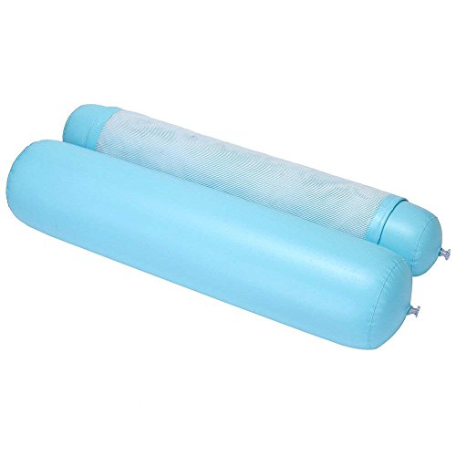MENGDUO Water Hammock Pool Lounger Float Hammock Inflatable Rafts Swimming Pool Air Lightweight Floating Chair Compact and Portable Swimming Pool Mat for Adults and Kids (Blue)