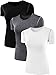 Neleus Women's 3 Pack Compression Workout Athletic Shirt
