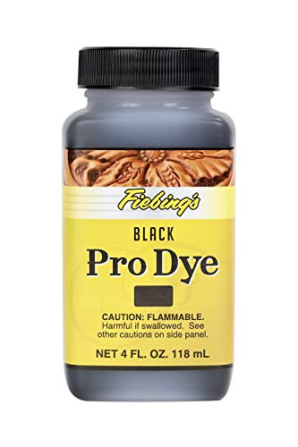 Fiebing's Pro Dye Black, 4 oz. - Professional Oil