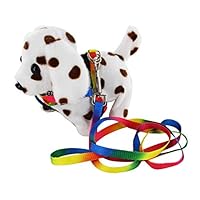 QuStars Dalmatian Electronic Barking Walking Wagging Puppy Dog Pat Toy with Harness Leash (Brown)