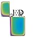 Zippo Slim Spectrum Pocket Lighter 5 1/2 x 3 1/2 cm