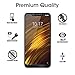 [2-Pack] AOLANDER Xiaomi Pocophone F1 Screen Protector, [Anti-Scratch][Anti-Fingerprint][Bubble Free] Tempered Glass Screen Protector for Xiaomi Pocophone F1 (Black) (Black)