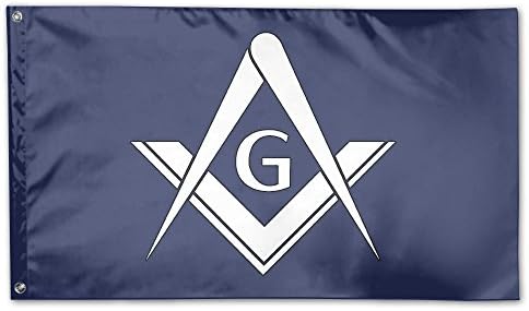 Qmenbeebki Elel Masonic flag,Home Flag,Family Party Flag,garden flag,100% polyester fiber Garden Flag