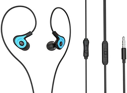 Venstone K62 In Ear Noise Isolating Sports Earphones with Microphone and Volume Control, Blue