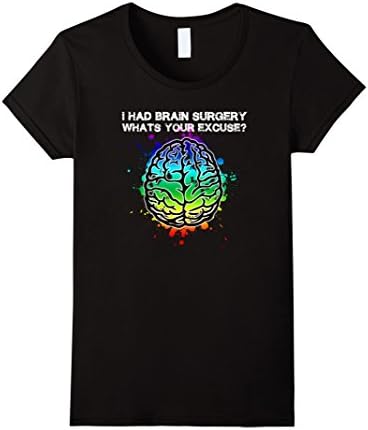 Women's PREMIUM I Had Brain Surgery Whats Your Excuse T-Shirt XL Black