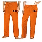Broad Bay Prison Costume Orange DOC Convict Uniform Prisoner Pants