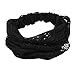 ReFaXi Elegant Women Black Bandanas Lace Headwrap Headband Girls' Hair Accessory Gift