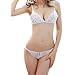 Unilove Sexy Lace Lingerie Night Dressing Robe Chemises for Women Set of 4 (White,S-M)