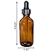 (12 Pack) 2 oz. Amber Boston Round with Black Glass Dropper