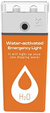 Water Activated Emergency Light, [New Energy LED] Ultra Small Switch H2O Water Activated Emergency light - Orange