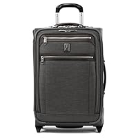 Travelpro Luggage Platinum Elite 22" Carry-on Expandable Rollaboard w/USB port, Vintage Grey