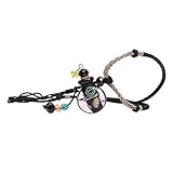 Essential Oil Pendant, UPmall Aroma Fragance Colored Glaze Pendant With Adjustable Chain Perfume Diffuser, Gift Wrap, 1 Free Transfer Dropper Pipette and Extra Free Cork Flower in Water Black