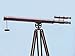 Hampton Nautical ST-0124-AC Floor Standing Antique Copper Griffith Astro Telescope 64