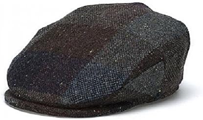 Hanna Hats Men's Donegal Tweed Vintage Cap