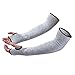 CAWANFLY Protective Arm Sleeves, Level 5 Protection Cut Resistant Sleeves with Thumb Hole (Grey)