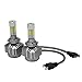 GPPOWER 2PCS H7 4Side COB led Headlights bulbs Replacement Lights Halogen & HID All-In-One 6000K White 80w 9600LM Warranty 1year