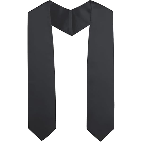 OSBO GradSeason Kids Preschool Kindergarten Plain Graduation Stole - 50 Inch Shiny Satin