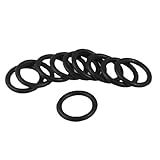 uxcell 10 Pcs Black 14mm OD 2mm Thickness Rubber O-ring Oil Seal Gaskets