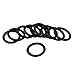 uxcell 10 Pcs Black 14mm OD 2mm Thickness Rubber O-ring Oil Seal Gaskets